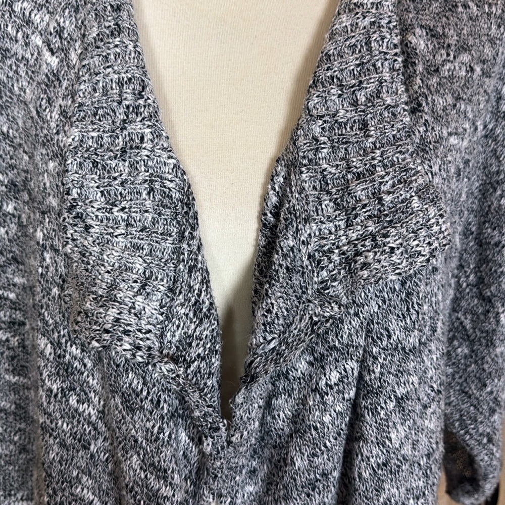 Prana Birdie marled black open front sweater Size Small - Picture 9 of 11